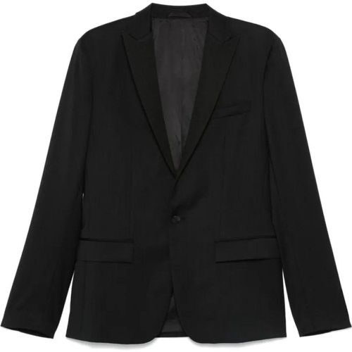 Black Wool Regular Jacket - Größe 48 - Calvin Klein - Modalova