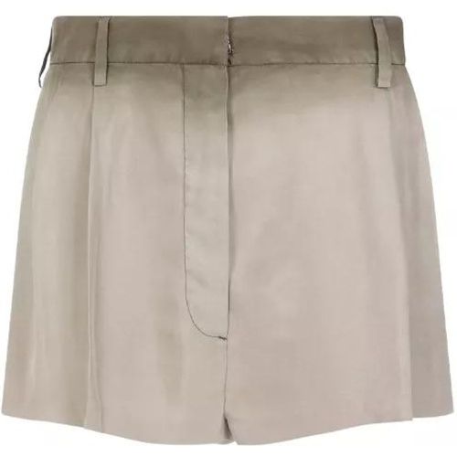 Beige Silk Shorts - Größe 40 - Prada - Modalova