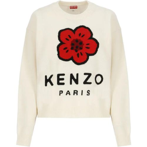 Ivory Wool Sweater - Größe L - Kenzo - Modalova