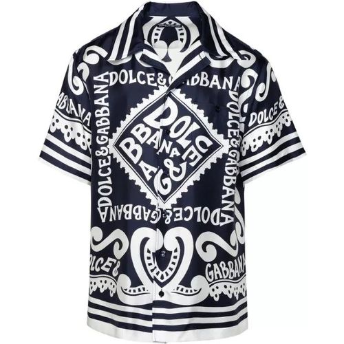 M/C Print Shirt - Größe 39 - black - Dolce&Gabbana - Modalova