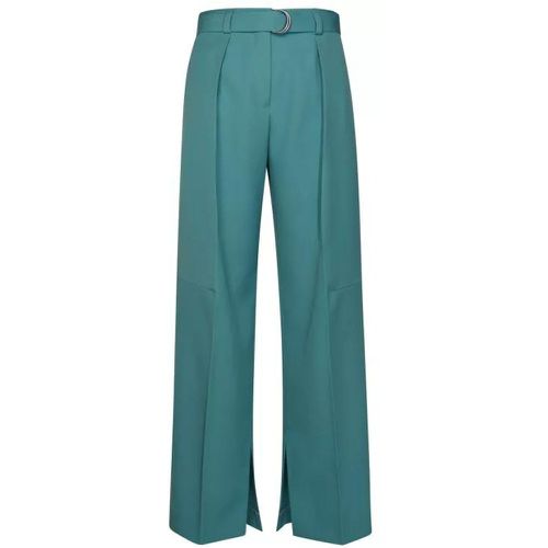 Teal Wool Trousers - Größe 34 - blue - Jil Sander - Modalova