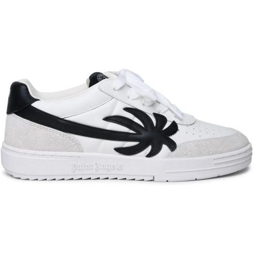 Low-Top Sneaker - Palm Beach University' White Leather Sneakers - Gr. 40 (EU) - in - für Damen - Palm Angels - Modalova