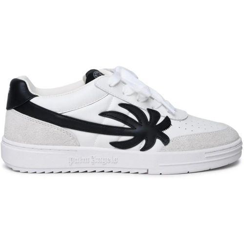 Low-Top Sneaker - Palm Beach University' White Leather Sneakers - Gr. 41 (EU) - in - für Damen - Palm Angels - Modalova