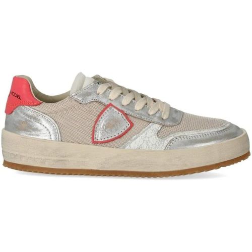 Low-Top Sneaker - Nice Low Metal Resau Sablãƒâ© Coral Sneaker - Gr. 36 (EU) - in - für Damen - Philippe Model - Modalova