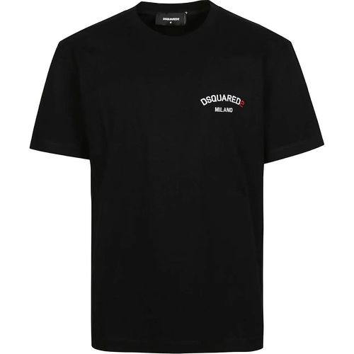 Regular Fit T-shirt Black - Größe L - Dsquared2 - Modalova