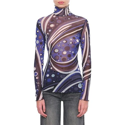 Tulle Long Sleeves T-Shirt - Größe 38 - Pucci - Modalova