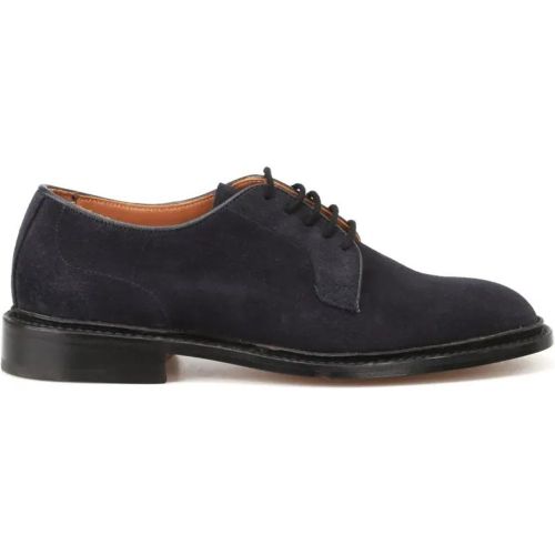 Derby Shoe In Blue Suede - Gr. 6_5 - in - Tricker's - Modalova