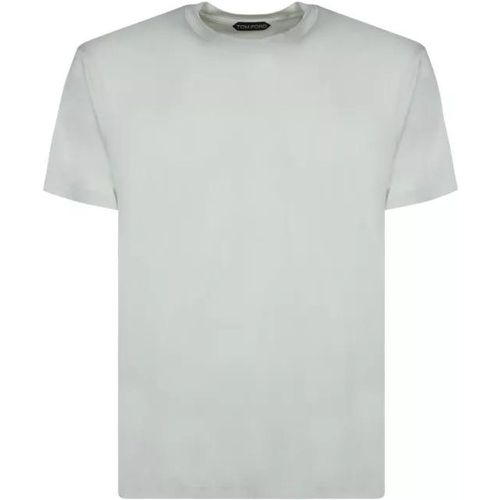 Cotton Blend T-Shirt - Größe 48 - white - Tom Ford - Modalova