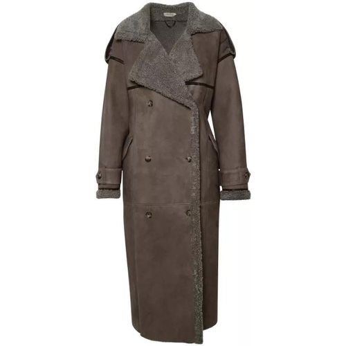 Jordan' Dove Grey Suede Coat - Größe 1 - gray - The Mannei - Modalova
