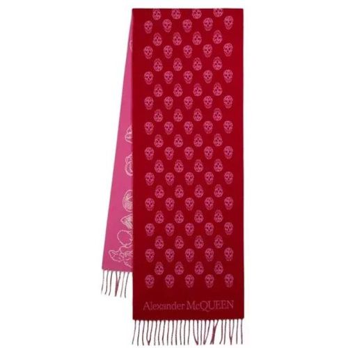 Tücher & Schals - Ribbon Reverse Scarf - Wool - Red - Gr. unisize - in - für Damen - alexander mcqueen - Modalova