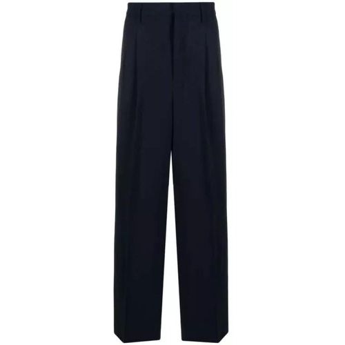 Pleated Wide-Leg Trousers - Größe 38 - AMI Paris - Modalova