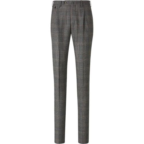 Prince of Wales Pattern Dress Trousers - Größe 50 - Pt Torino - Modalova