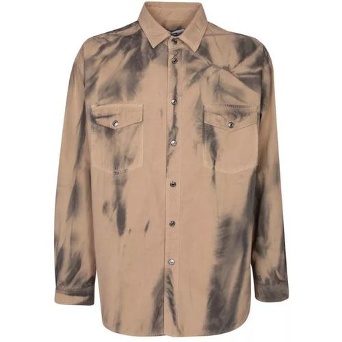 Brown Cotton Shirt - Größe 40 - brown - MSGM - Modalova
