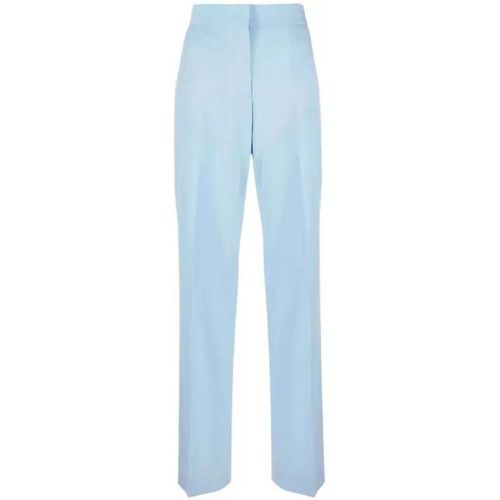 High-Waisted Virgin Wool Trousers - Größe 40 - blue - MSGM - Modalova