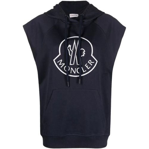 Logo Printed Sleeveless Hoodie - Größe M - Moncler - Modalova