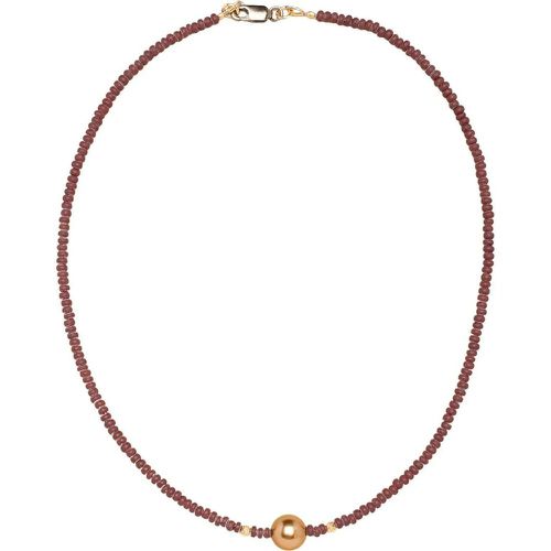 Halskette - Collier Ras du cou perle japonaise chocolat perles - Gr. unisize - in Mehrfarbig - für Damen - CATHERINE MICHIELS - Modalova