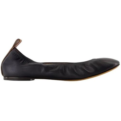 Ballerinas - Leather - Black - Gr. 35 (EU) - in - Lanvin - Modalova