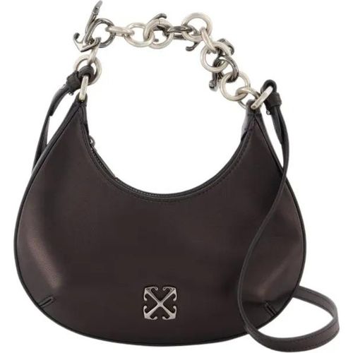 Hobo Bags - Hemisphere Shoulder Bag - Leather - Black - Gr. unisize - in - für Damen - Off-White - Modalova