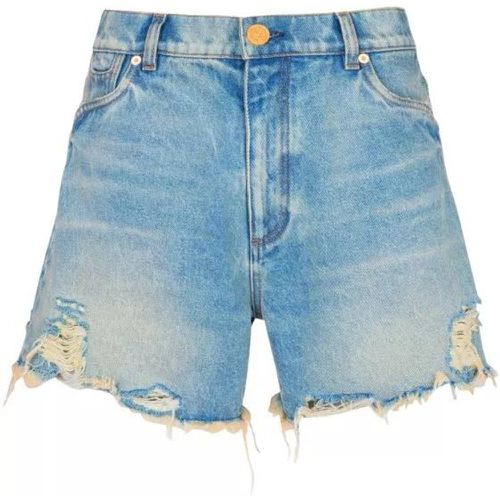 Vintage Blue Denim Shorts - Größe 36 - blue - Balmain - Modalova
