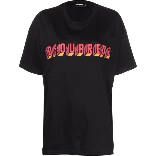 Mirror Logo Oversize T-shirt - Größe XS - Dsquared2 - Modalova