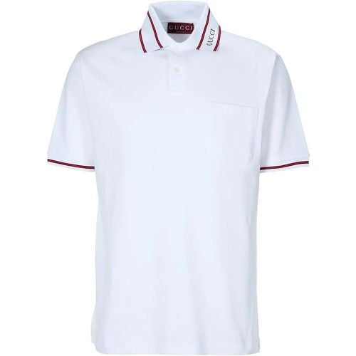 S/S POLO STRETCH COTTON PIQUET - Größe S - multi - Gucci - Modalova