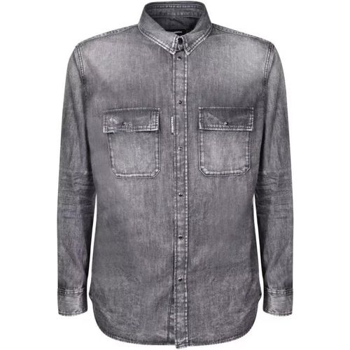Cotton Shirt - Größe 46 - gray - Dsquared2 - Modalova