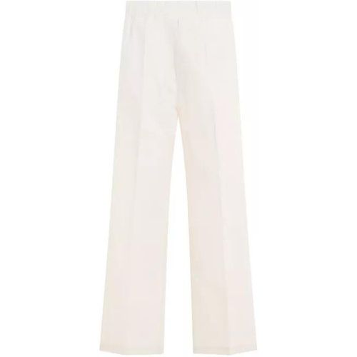 Ivory Cotton Track Pants - Größe L - Moncler - Modalova