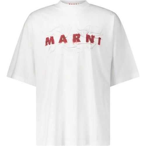 Oversized T-Shirt mit Print - Größe 48 - Marni - Modalova