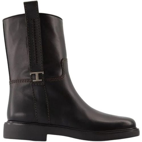 Boots & Stiefeletten - Gomma 20L Boots - Leather - Black - Gr. 36 (EU) - in - für Damen - TOD'S - Modalova