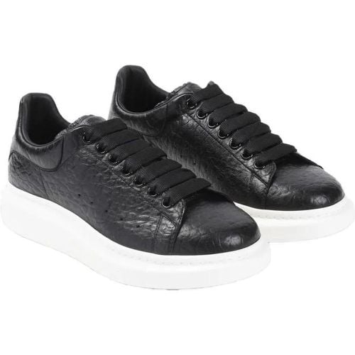 Low-Top Sneaker - Black Leather Sneakers - Gr. 44 (EU) - in - für Damen - alexander mcqueen - Modalova