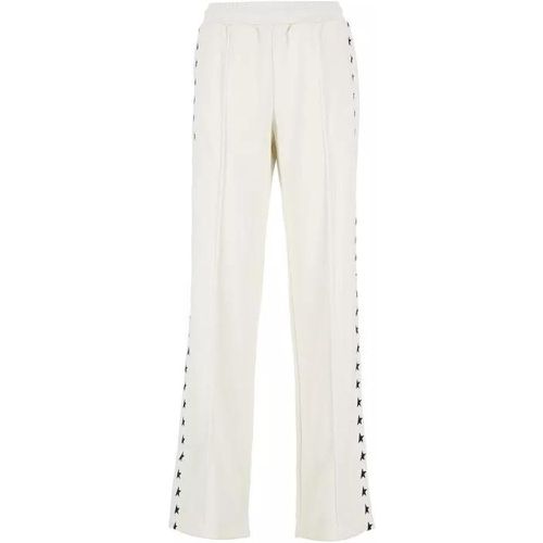 Pants With Logo - Größe M - white - Golden Goose - Modalova