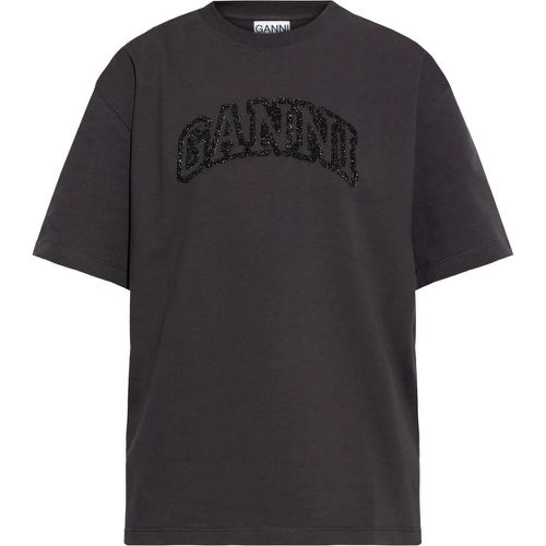 T-shirt black - Größe S - Ganni - Modalova