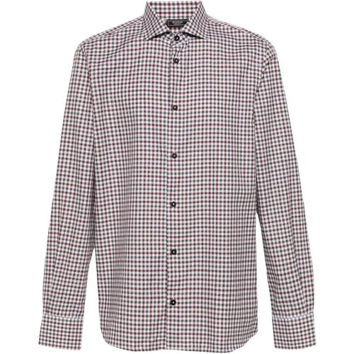 Gingham-Check Shirt - Größe 50 - bunt - PESERICO - Modalova