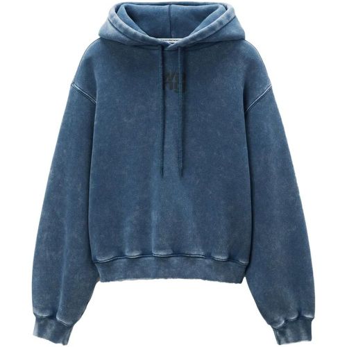 Puff Logo-Appliqué Hoodie - Größe L - alexander wang - Modalova