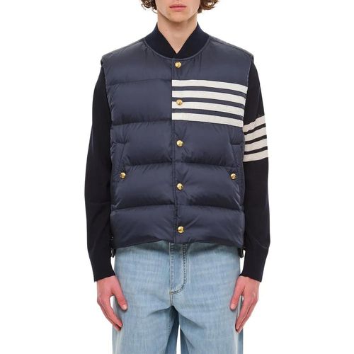 Bar Snap Front Vest - Größe 3 - blau - Thom Browne - Modalova