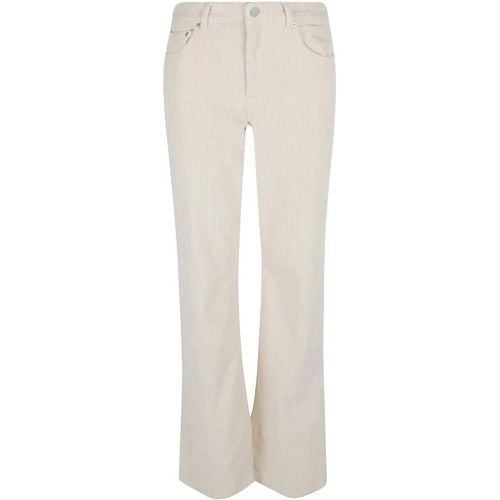 Milk White Corduroy Bootcut Pants - Größe 25 - adriano goldschmied - Modalova