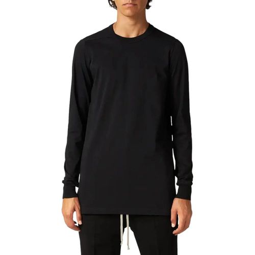 T-shirt coton manches longues noir Level LS T Rick - Größe S - Rick Owens - Modalova