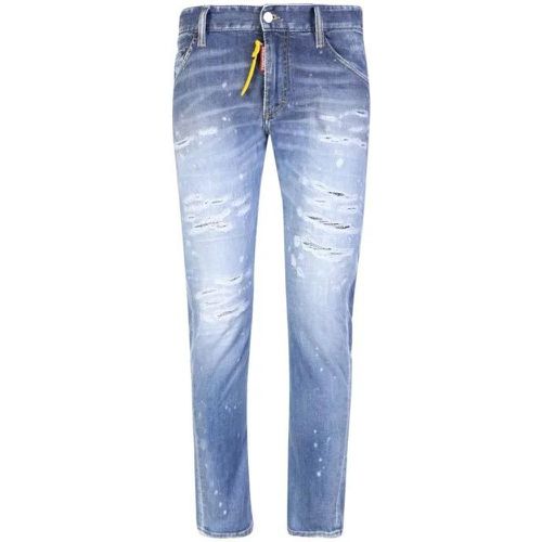 Light Blue Sexy Twist Distressed Jeans - Größe 48 - Dsquared2 - Modalova