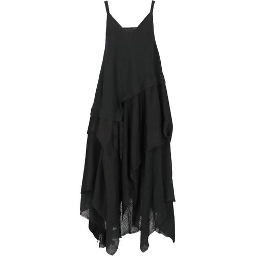 Black Linen Dress - Größe 1 - schwarz - Nu - Modalova