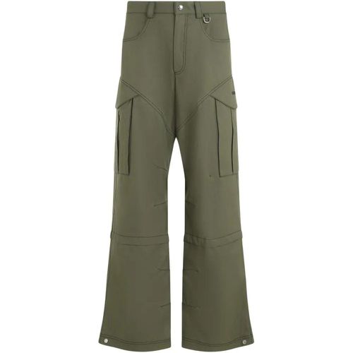 Army Green Cotton Straight Cargo Pant - Größe 48 - Off-White - Modalova