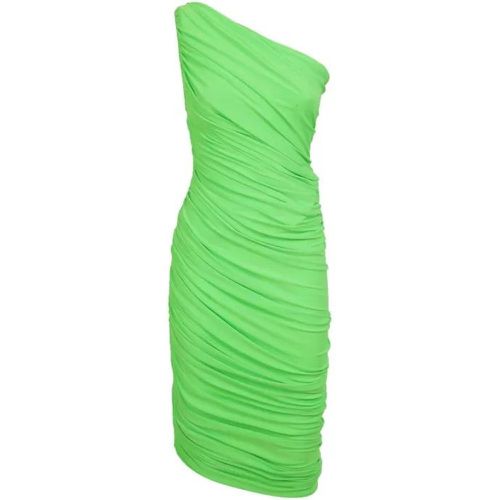 One Shoulder Neon Green Dress - Größe M - green - Norma Kamali - Modalova