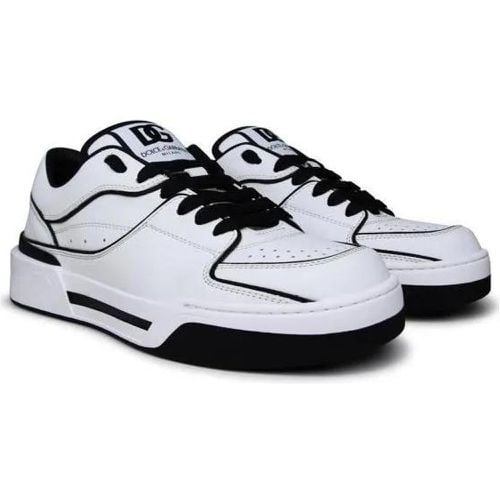 Low-Top Sneaker - New Rome White Leather Sneakers - Gr. 40 (EU) - in - für Damen - Dolce&Gabbana - Modalova