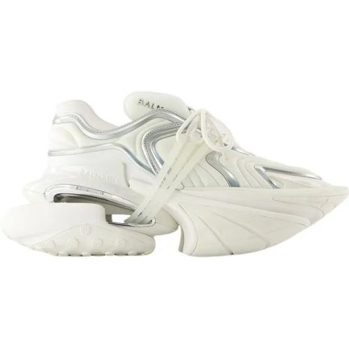 Low-Top Sneaker - Unicorn Wave Sneakers - Leather - White - Gr. 40 (EU) - in - für Damen - Balmain - Modalova