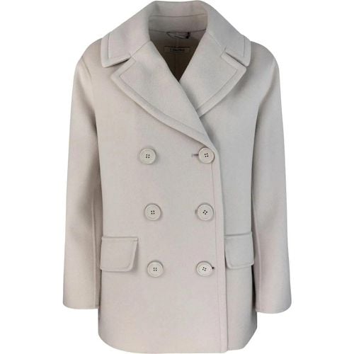 S Coats White - Größe 40 - Max Mara - Modalova