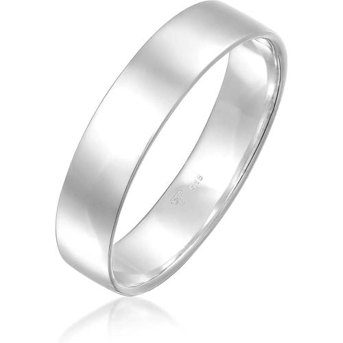 Ringe - Ring Bandring Trauring Basic 585 Weißgold - Gr. 54 MM - in Weiß - für Damen - Elli - Modalova