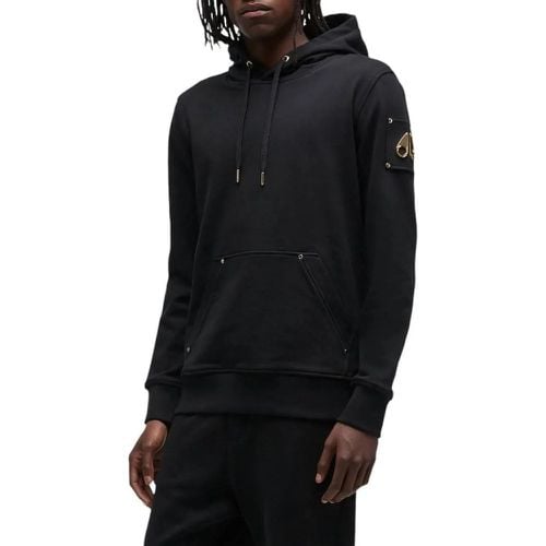 Martense Hoodie Black/Gold - Größe M - Moose Knuckles - Modalova