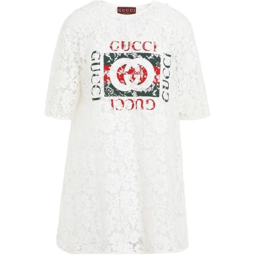 Flower Lace Top - Größe 38 - Gucci - Modalova