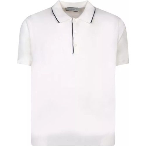 Cotton Polo Shirt - Größe 52 - white - Canali - Modalova