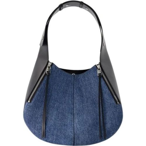 Crossbody Bags - The Skull Hobo Bag - Denim - Blue - Gr. unisize - in - für Damen - alexander mcqueen - Modalova