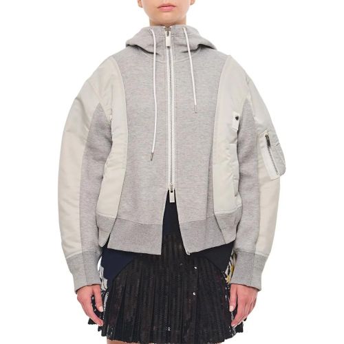 Nylon Twill X Sponge Sweat Hoodie - Größe 3 - Sacai - Modalova